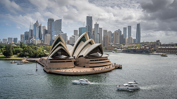 Sydney Opera House and Sydney Skyline