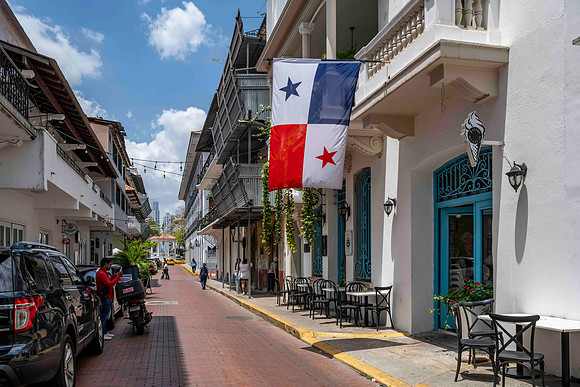 Street in Casco Viejo (Old Panama)