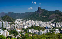 Rio city with Christ statue