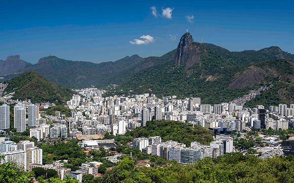 Rio city with Christ statue