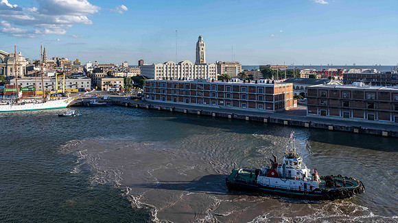 View of Montevideo from the Cruise Port