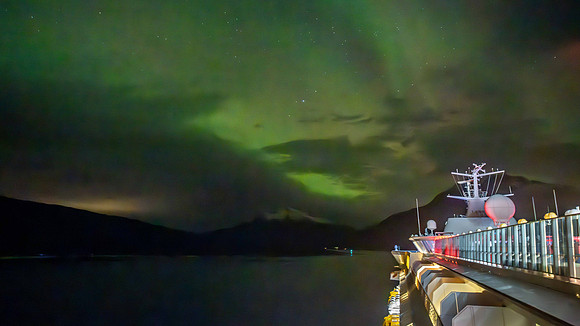 Aurora Borealis at sea