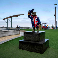 Statue of Paddington Bear donated by the British Embassy