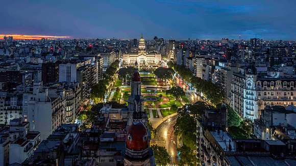 View of Buenos Aires from Palacio Barolo building