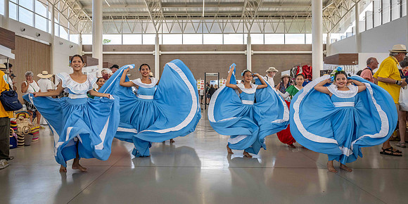 School Girls Dance for Cruise Ship Passengers in Manta