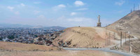 Statue of Christ of the Pacific overlooking greater Lima