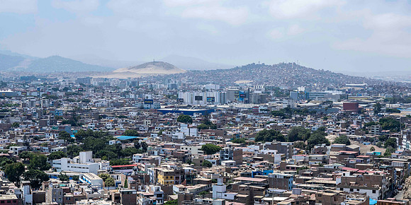 View looking towards Lima from Morro Solar