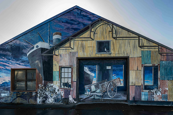 Street Art depicting Life in Punta Arenas