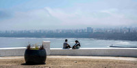 View of Chorrillos and Barranco from Morro Solar