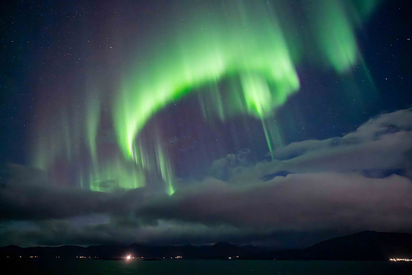 Aurora Borealis at sea