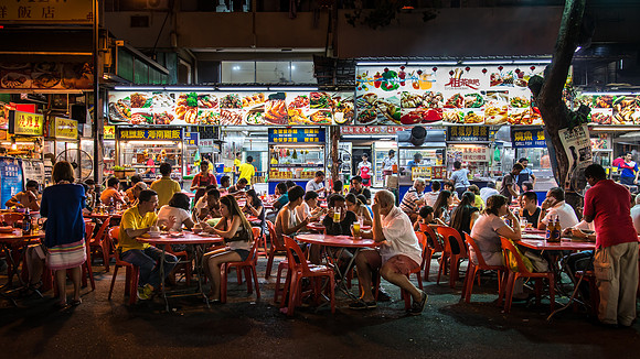 Street Restaurant - Bukit Bintang area of Kuala Lumpur