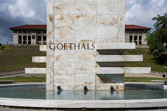 Monument dedicated to George Washington Goethals, the chief engineer of the Panama Canal