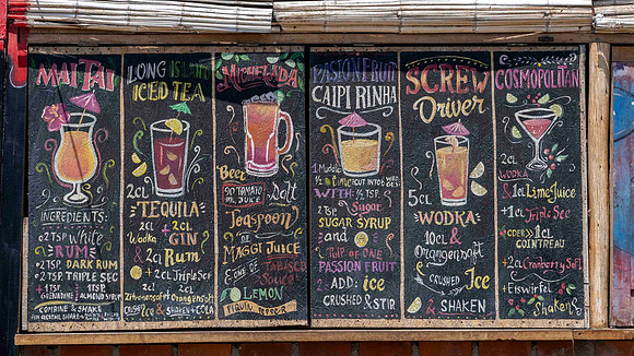 Cocktail Board in Paracas